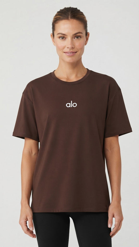 ALO T-SHIRT BRN 01 brown / M