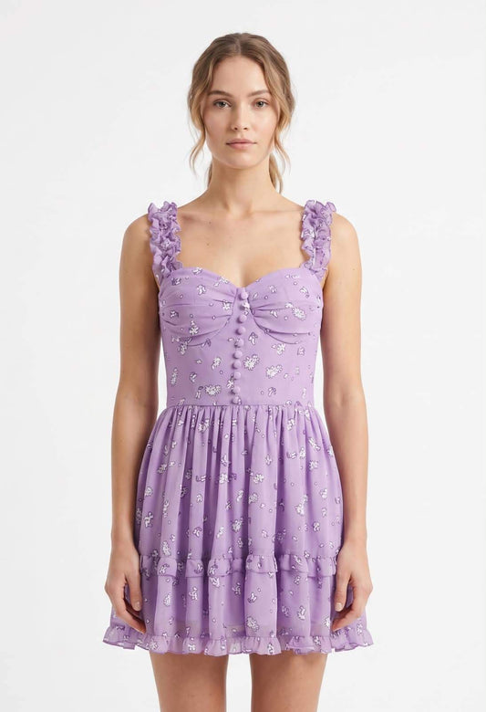 BASIC DRESS 00403 purple / M