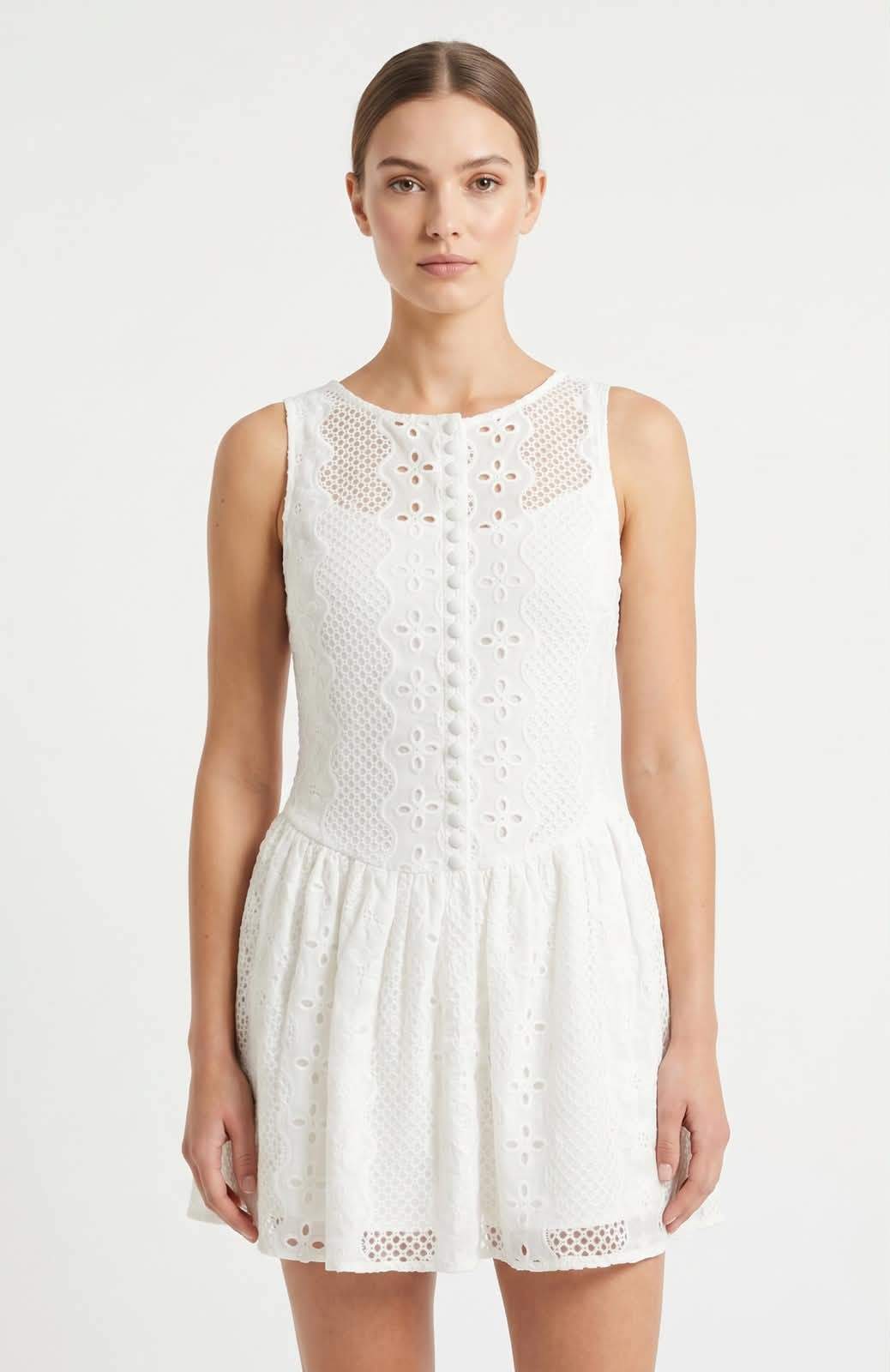 BASIC DRESS 00631 white / M