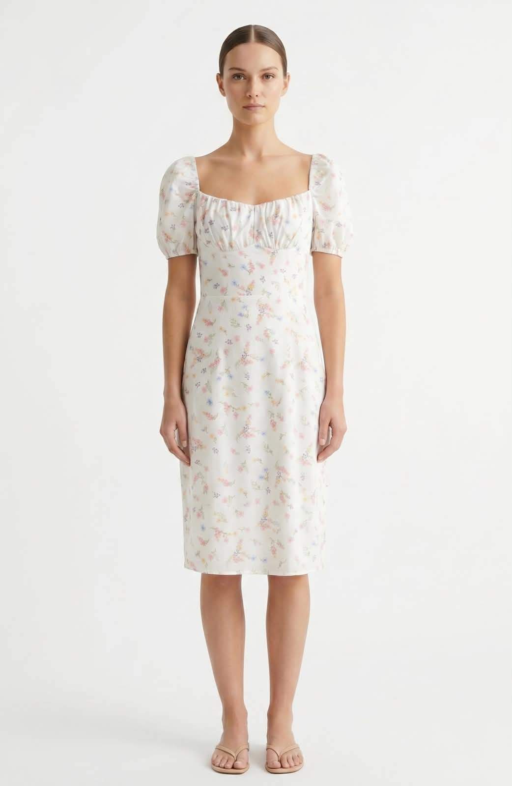 BASIC DRESS 00341 white / S