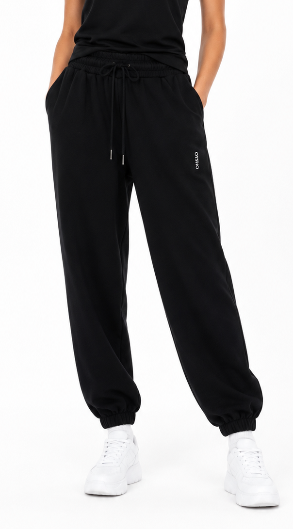 OYSHO PANTS PANT BLACK 01 black / S