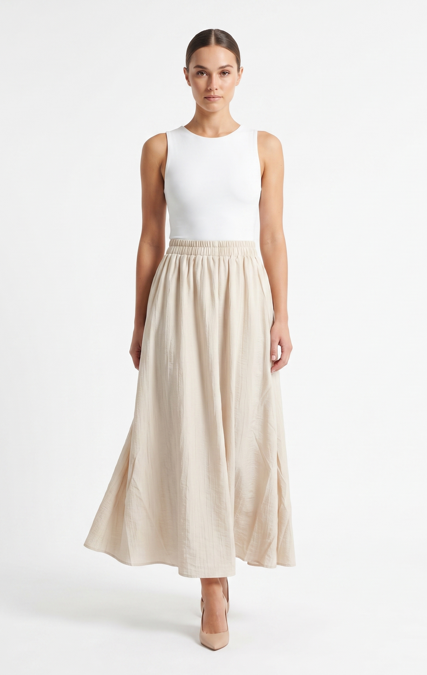 NESEM SKIRT MAXI SKIRT beige / S
