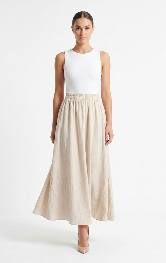 NESEM SKIRT MAXI SKIRT beige / S