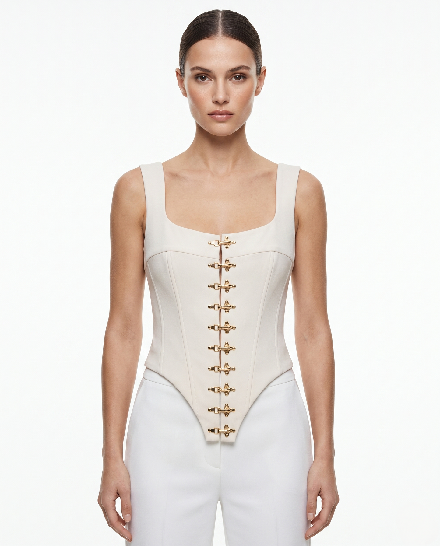 KEDI TANK CORSET TOP BEIGE 8044 beige / S