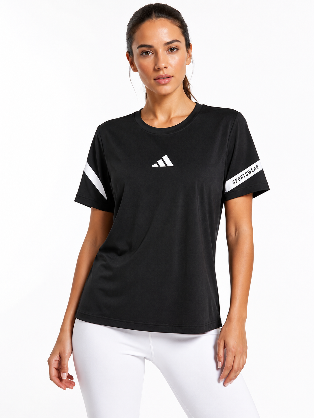 ADIDAS T-SHIRT BLACK black / S