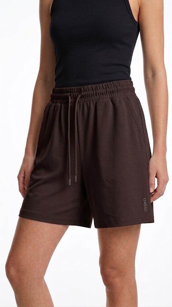 OYSHO SHORT BROWN 4438 brown / S