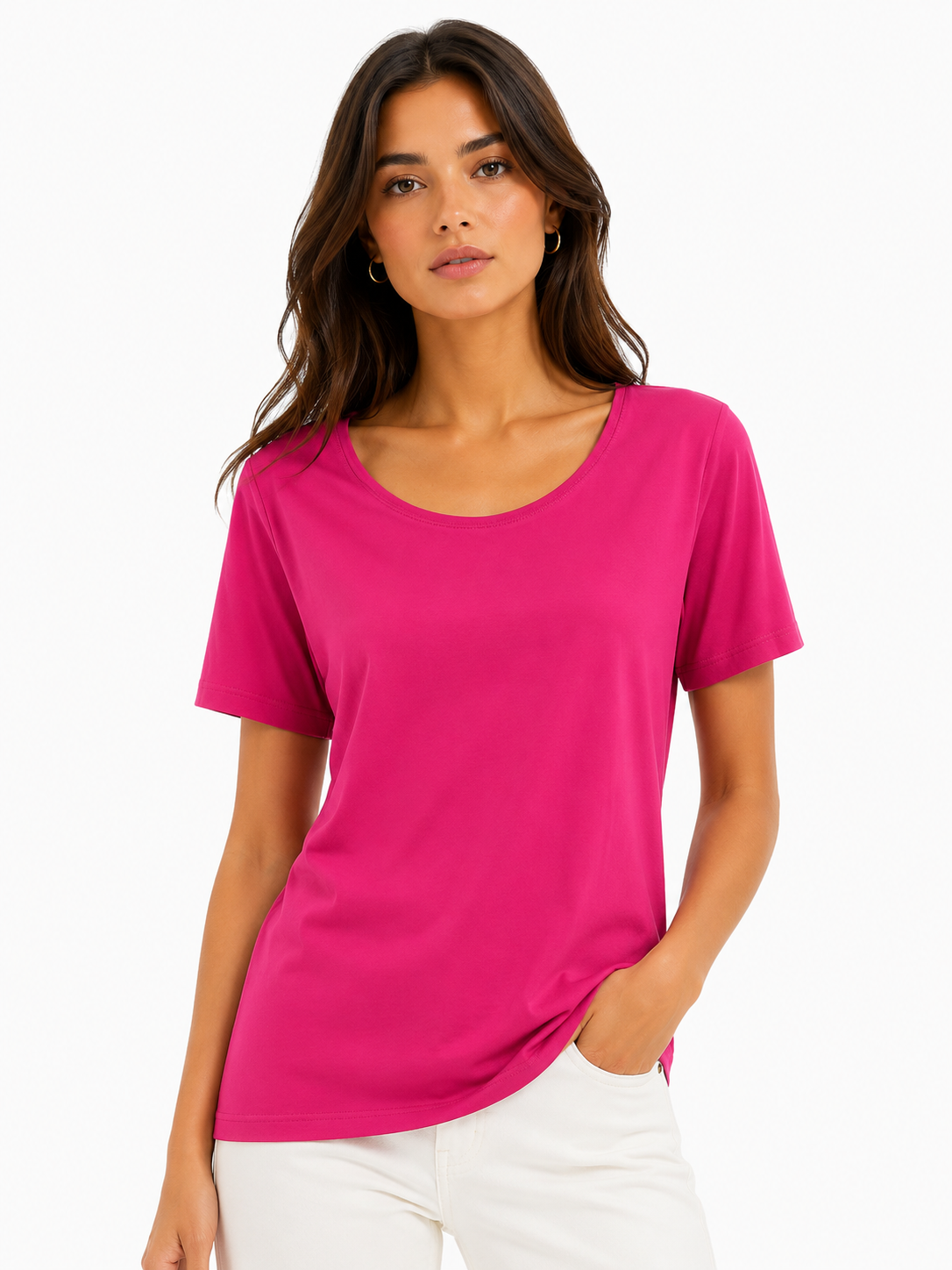 ZARA T-SHIRT PINK pink / S