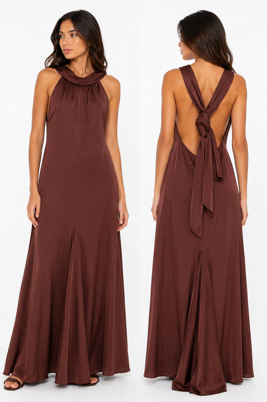 SOBE DRESS 2050-08 BROWN brown / S