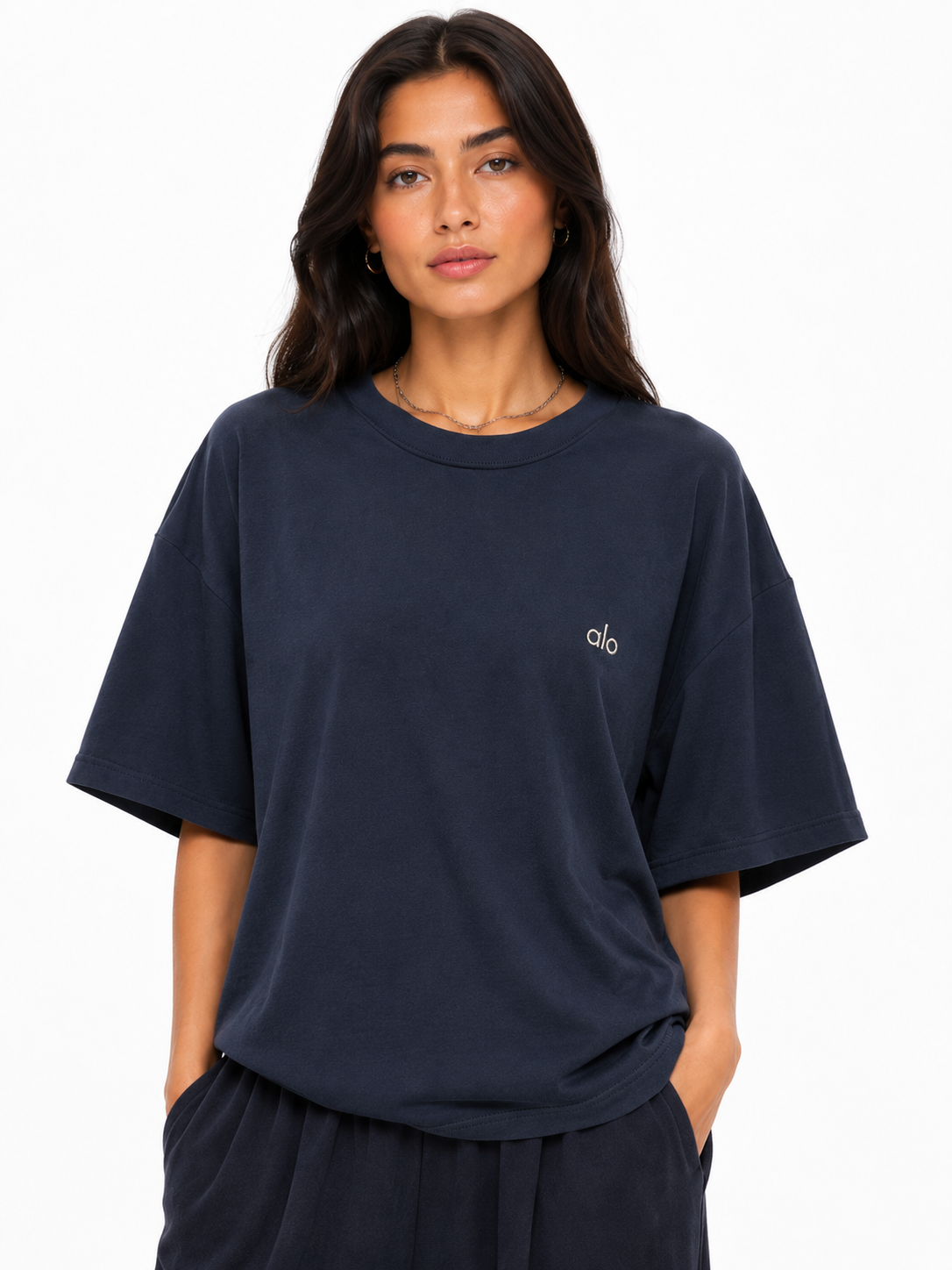 ALO T-SHIRT NAVY 1024 navy / S