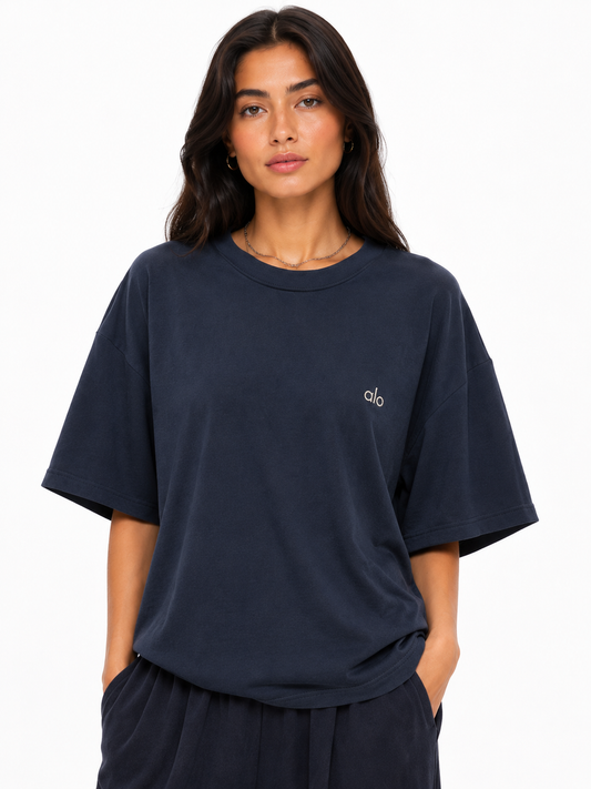 ALO T-SHIRT NAVY 1024 navy / S
