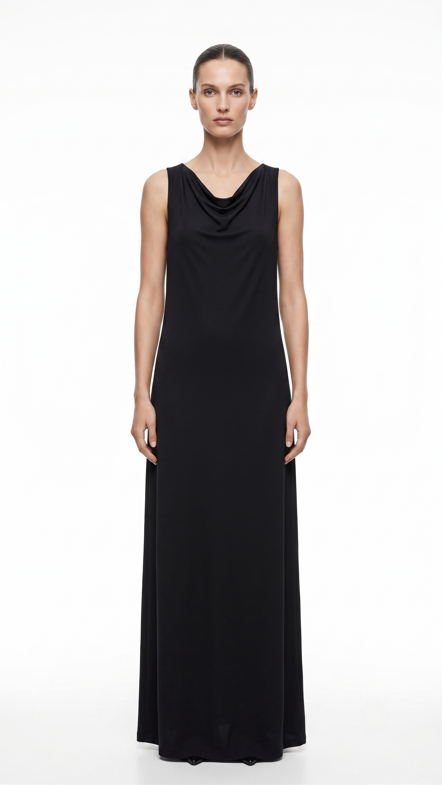 OYSHO DRESS BLACK 5006 black / S