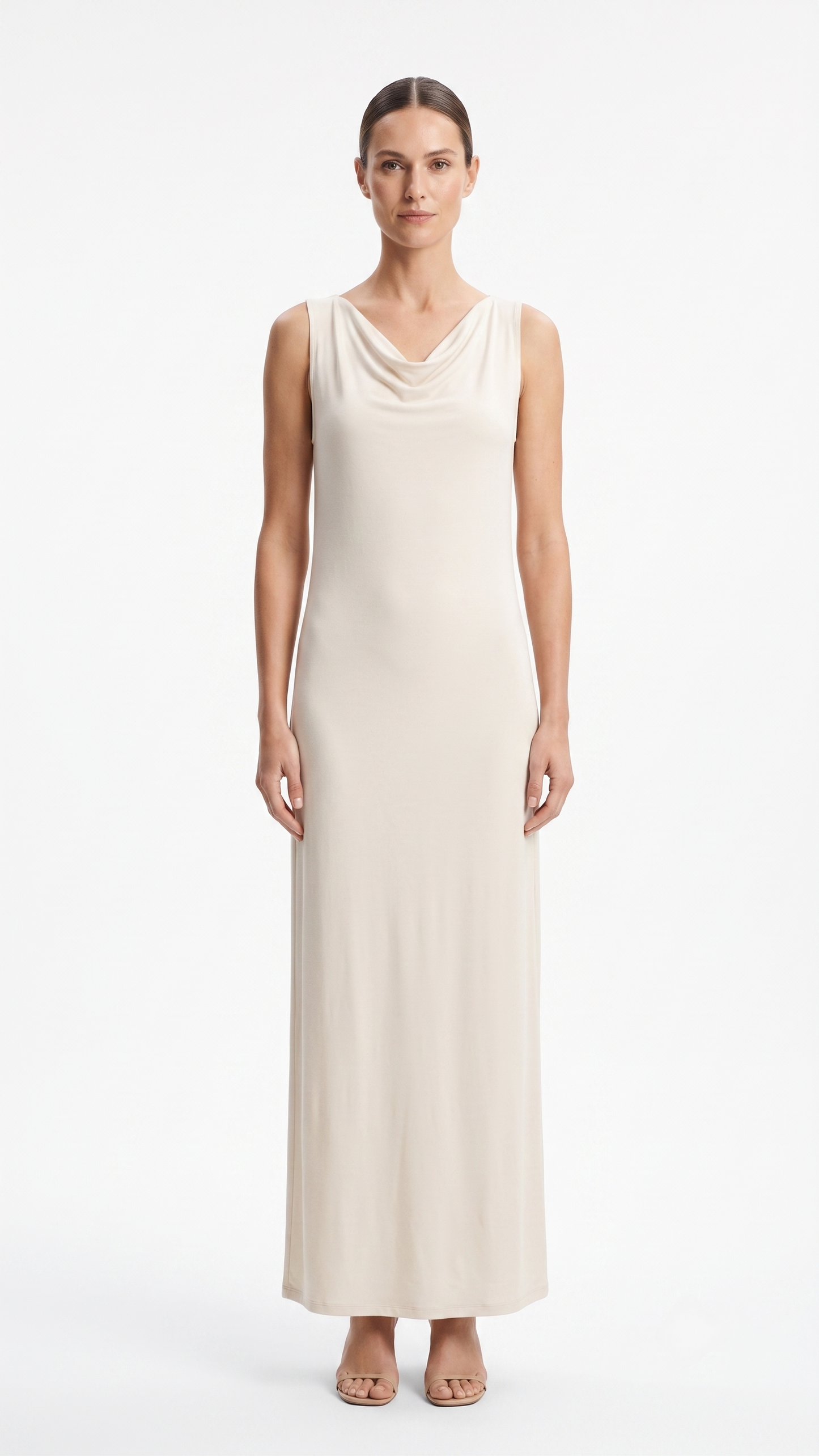 OYSHO DRESS BEIGE 5006 beige / S