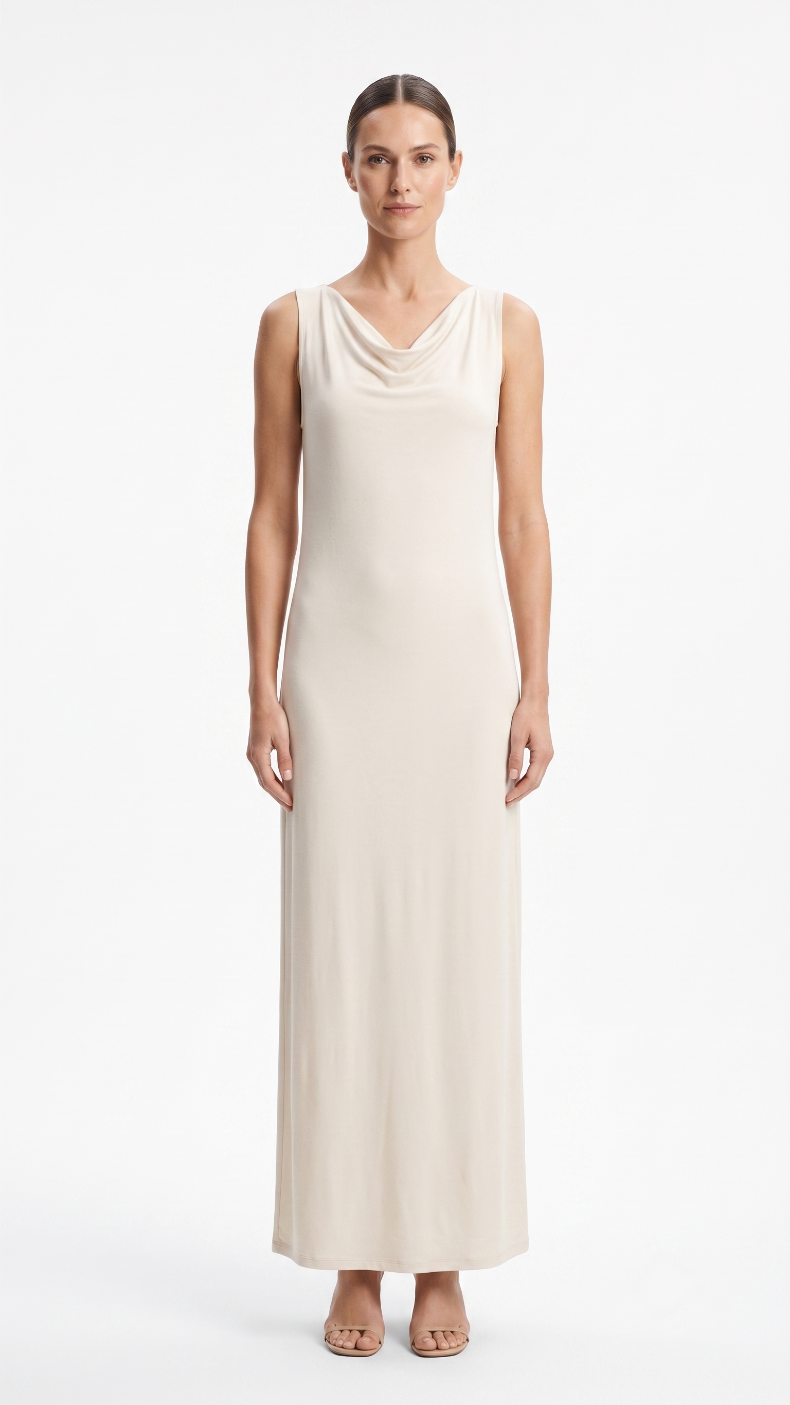 OYSHO DRESS BEIGE 5006 beige / S