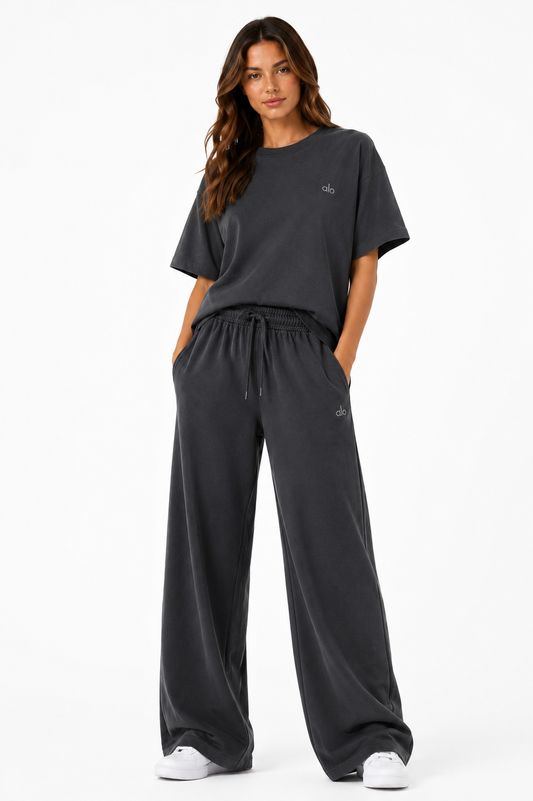 ALO SET D.GREY 1023 dark grey / S