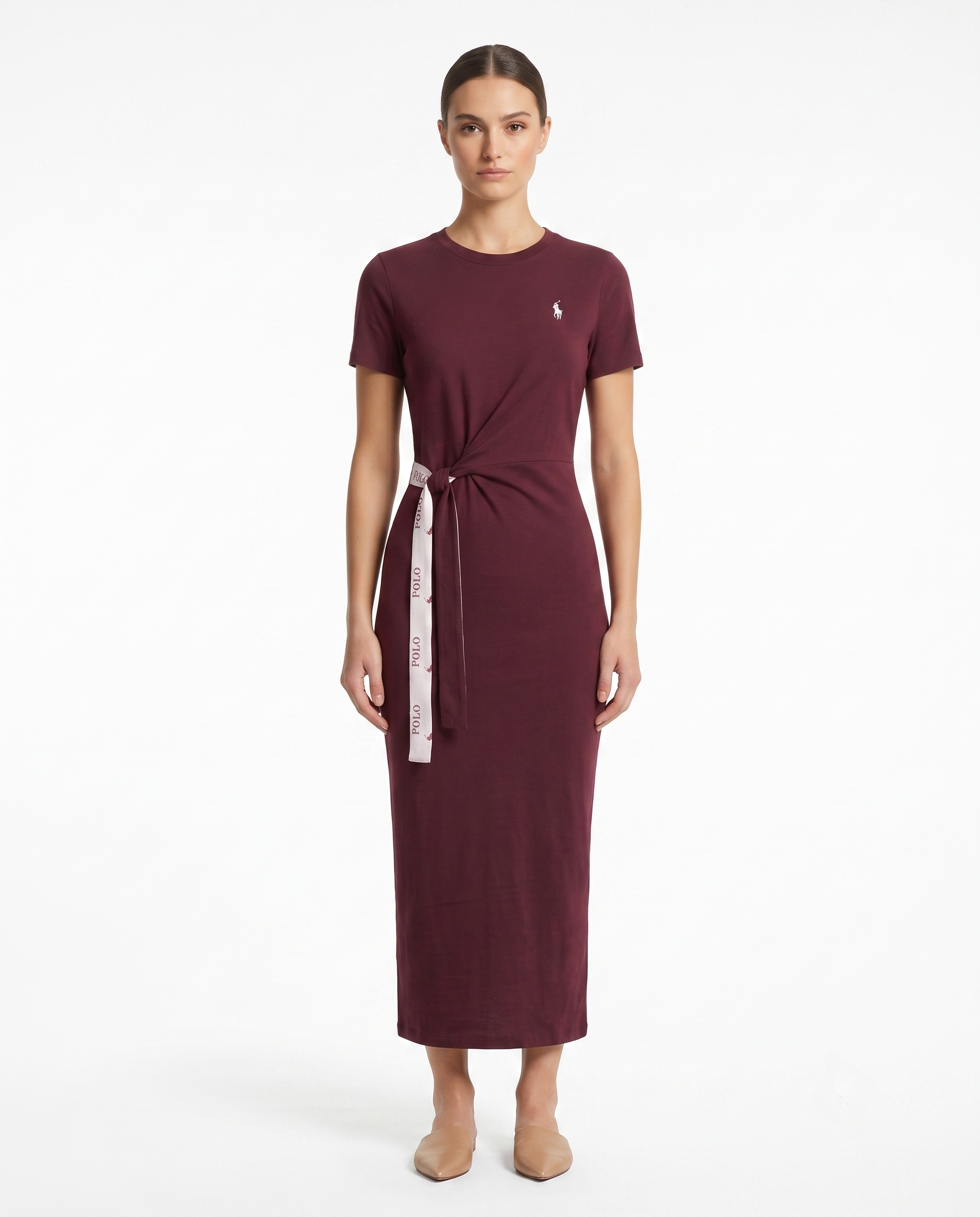 RALPH LAUREN DRESS BORDO 262041 bordo / S