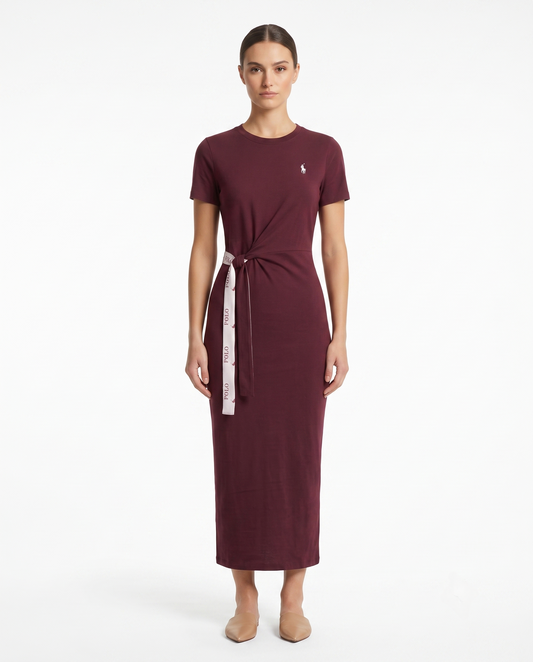 RALPH LAUREN DRESS BORDO 262041 bordo / S