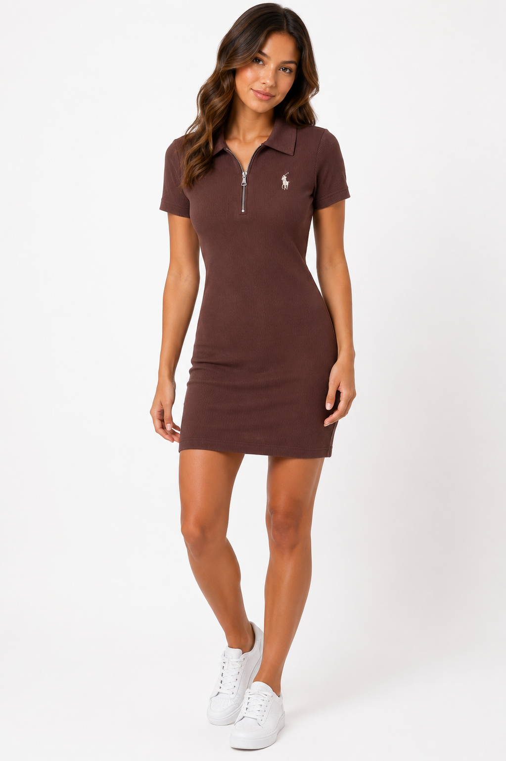 RALPH LAUREN DRESS BROWN 4008 nrown / S