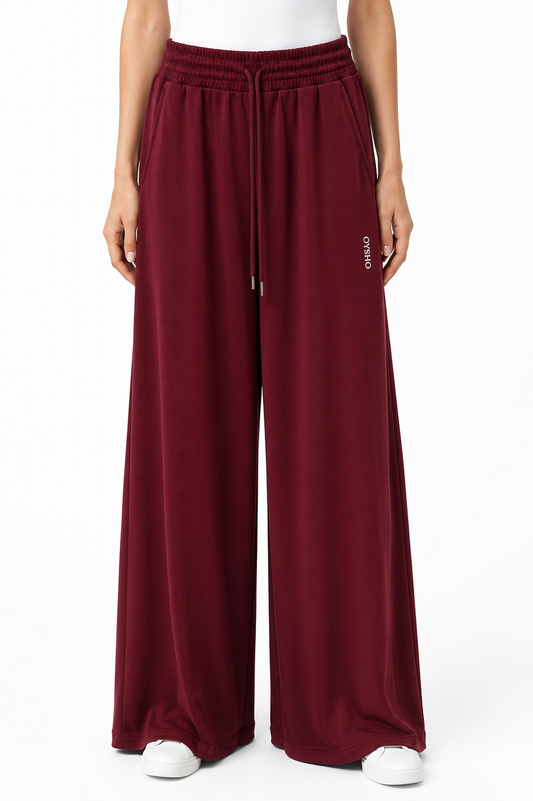 OYSHO PANTS PANT BORDO 0044 bordo / S