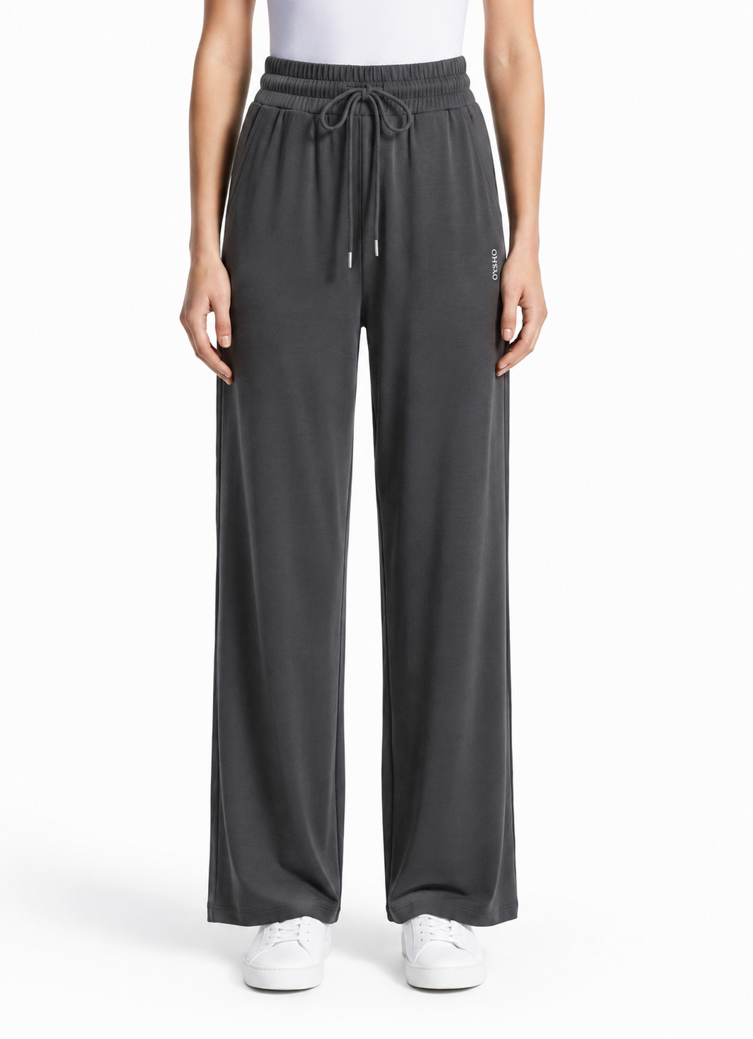 OYSHO PANTS PANT D.GREY 0044 dark grey / S