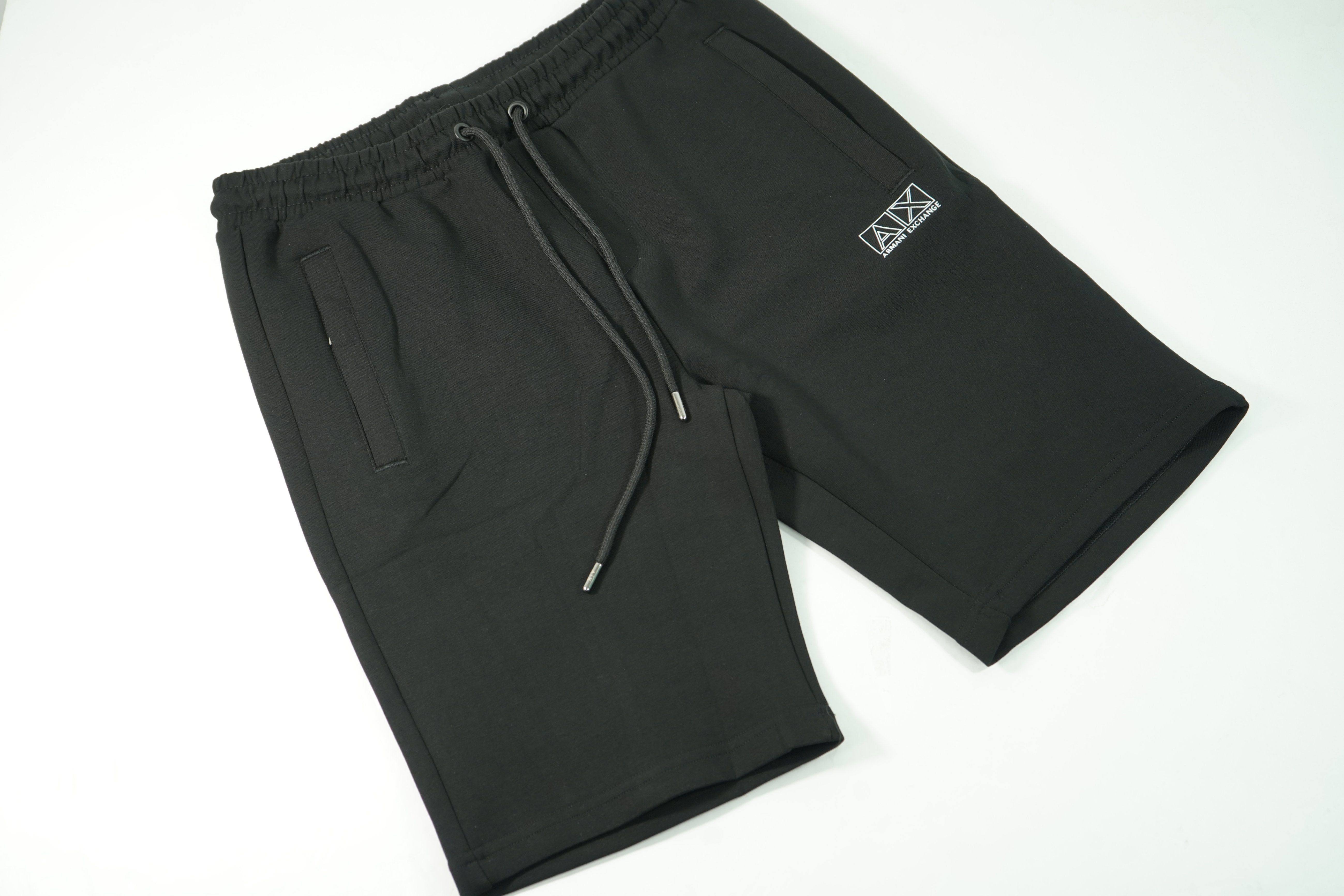 Armani Exchane Men Black Logo Short Cotton Black / M