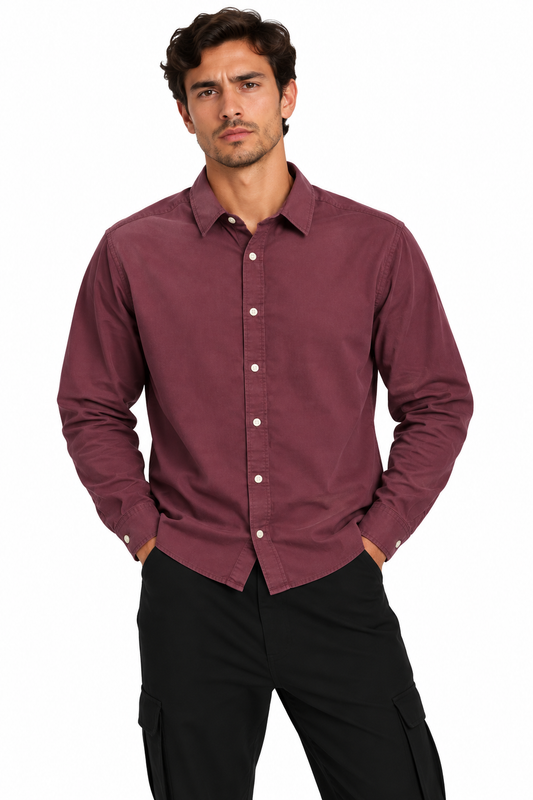 Zara Shirt 400 Bordo Shirt M / Bordo