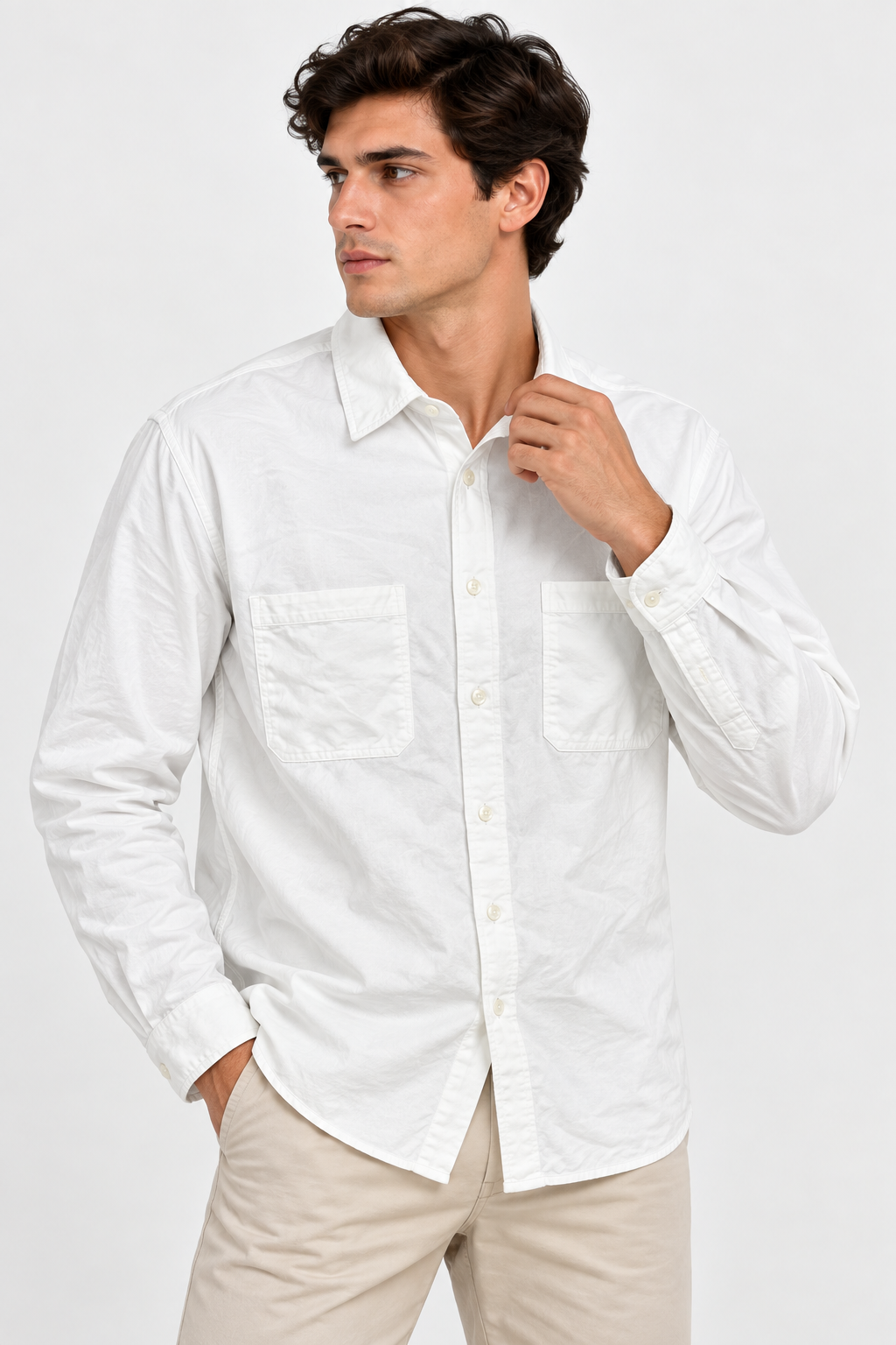 Zara Shirt 401 White Shirt XL / White