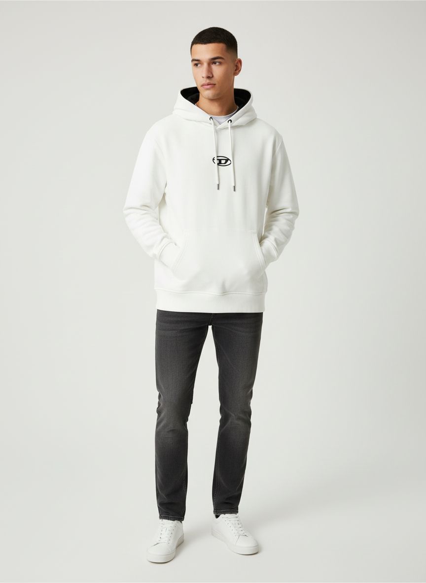 Diesel Hoodie White White / S