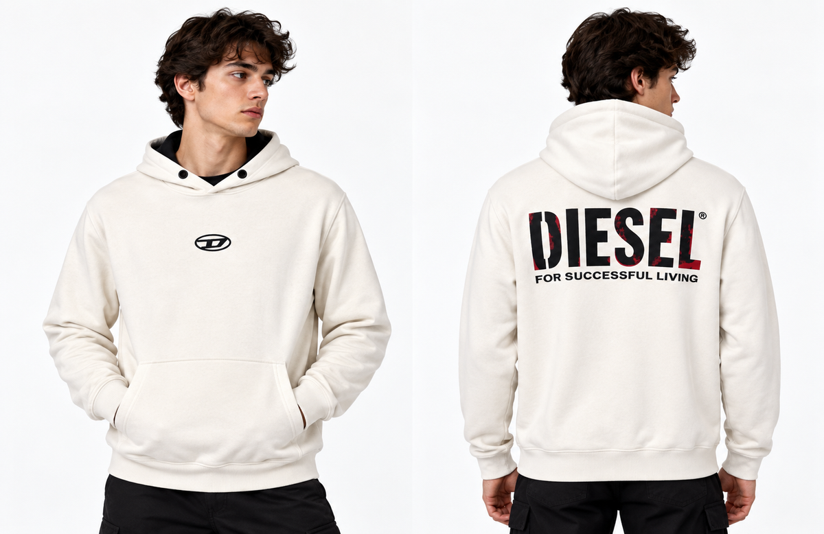 Diesel Hoodie Beige Hoodie L / Beige