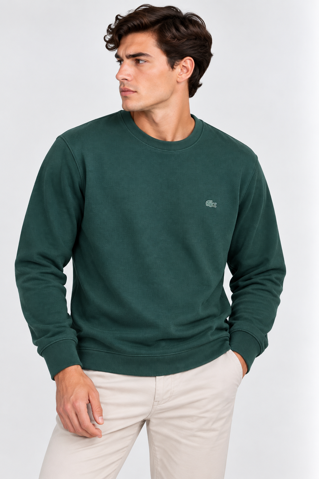 Lacoste Sweat 4004-12 Green Sweatshirt XL / Green