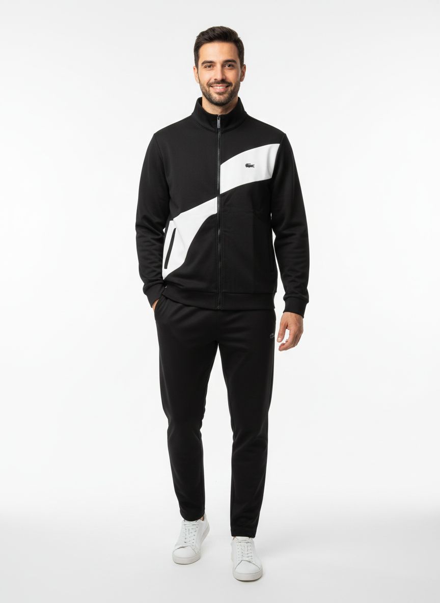 Lacoste Jacket RLS-7218 Black&White / S