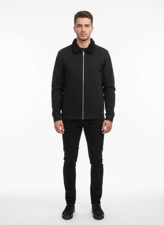 Polo Jacket RLS-7332 Full Black / S