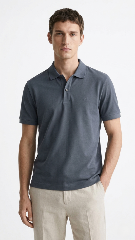 Calvin Klein Polo Grey 10000 Grey / M