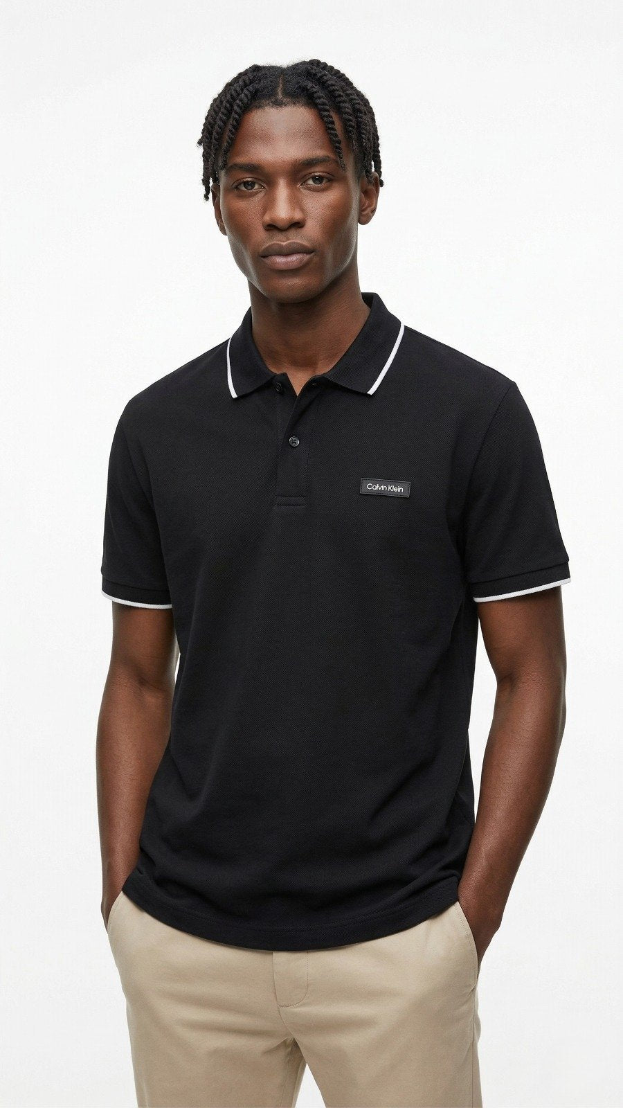 Calvin Klein Polo Black 1443 Black / M