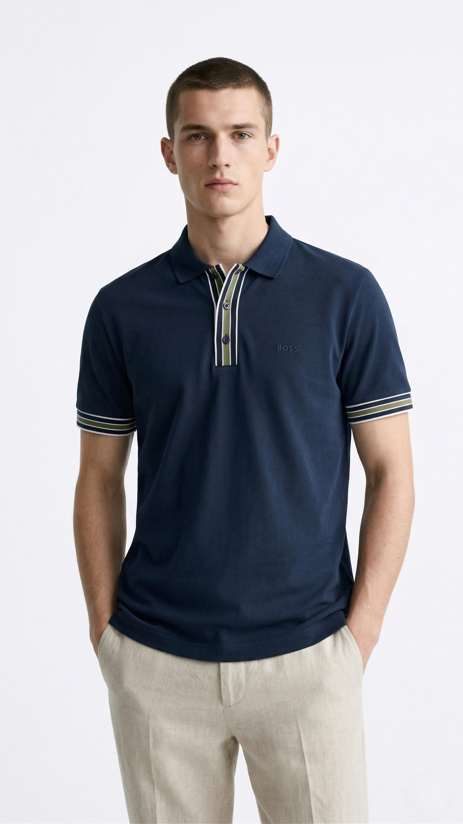 Boss Polo Navy 1439 Navy / L