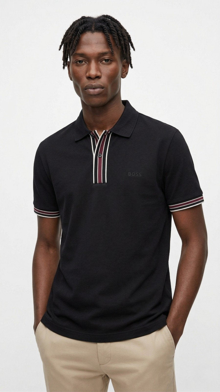Boss Polo Black 1439 Black / M