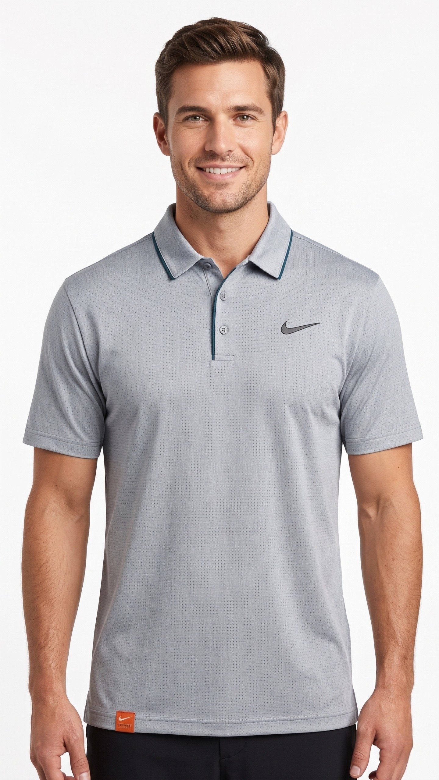 Nike Polo 3537 Grey Grey / S