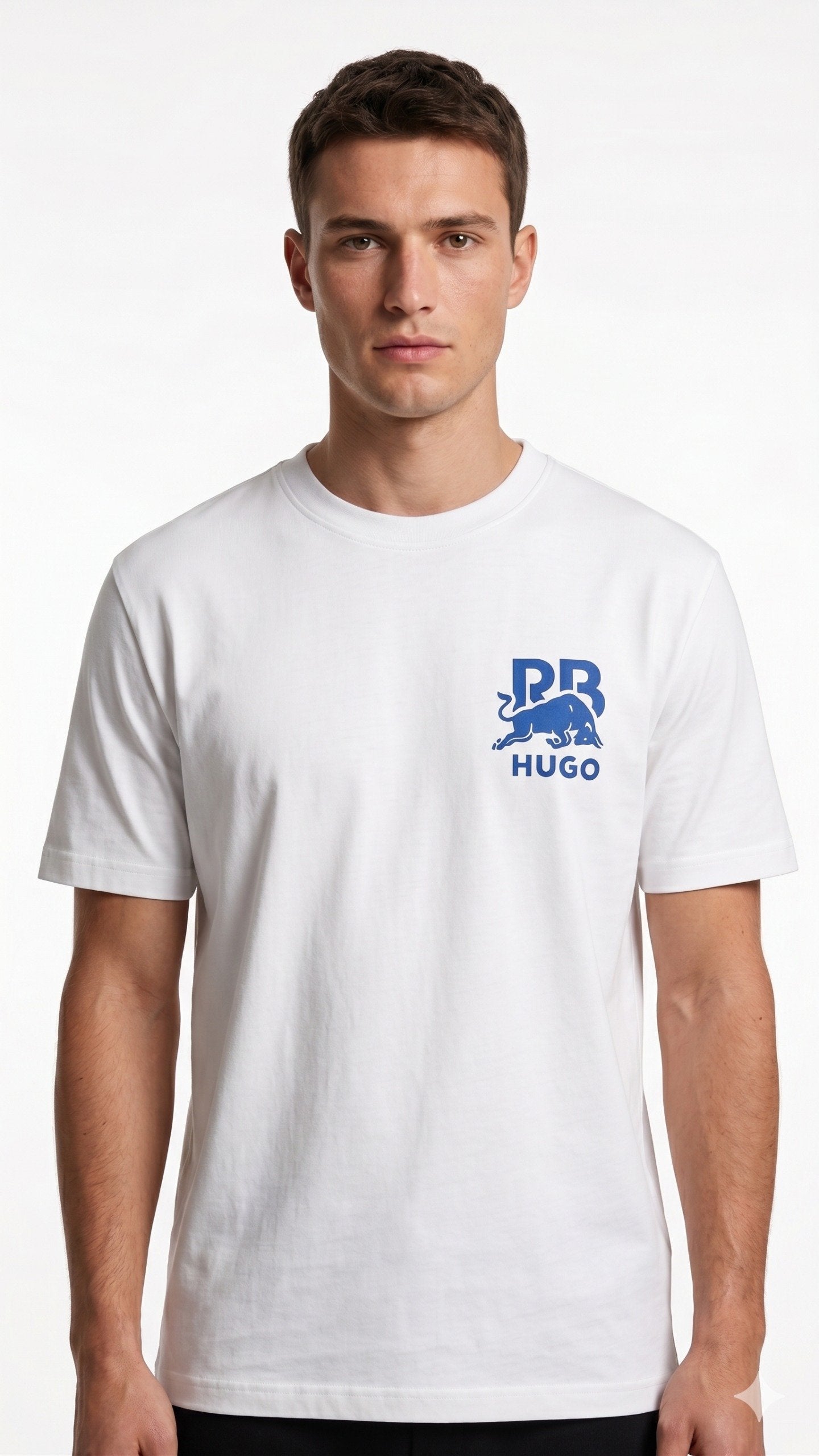 Boss T-Shirt White Red Bull White / M