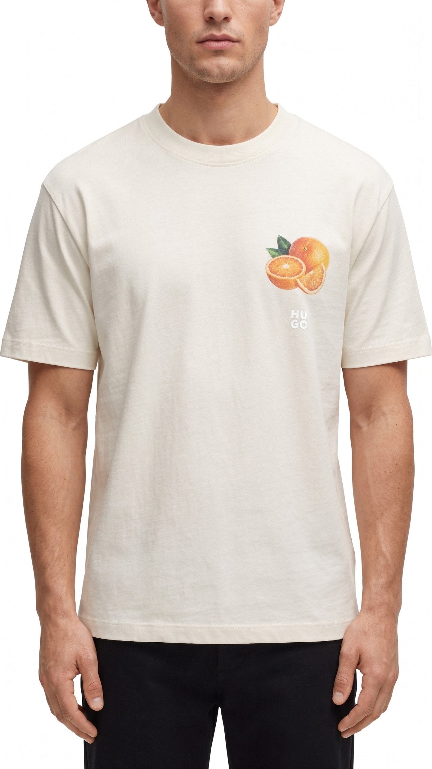 Boss T-Shirt Whtie Orange White / S