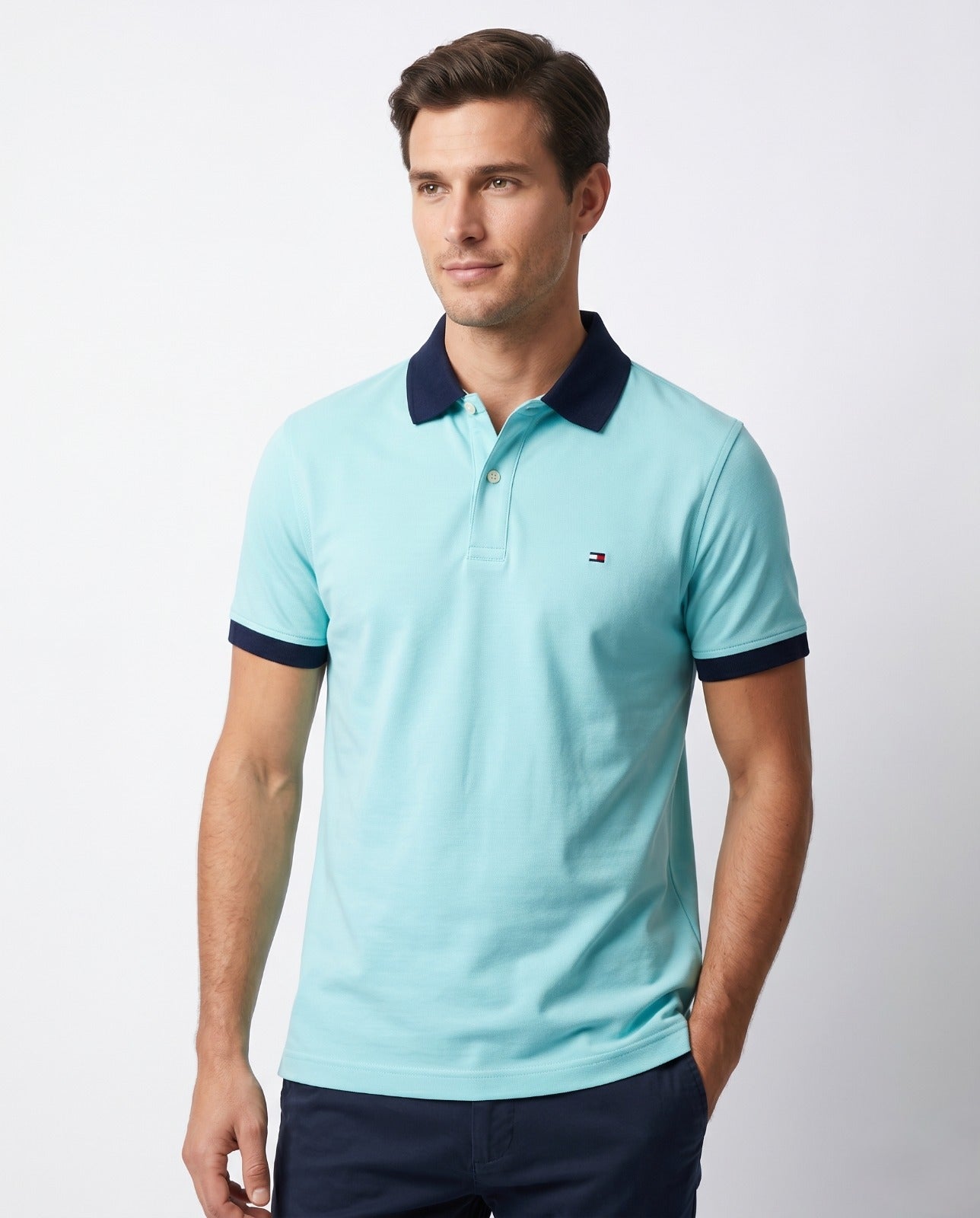 Tommy Polo Aqua 01 Aqua / M