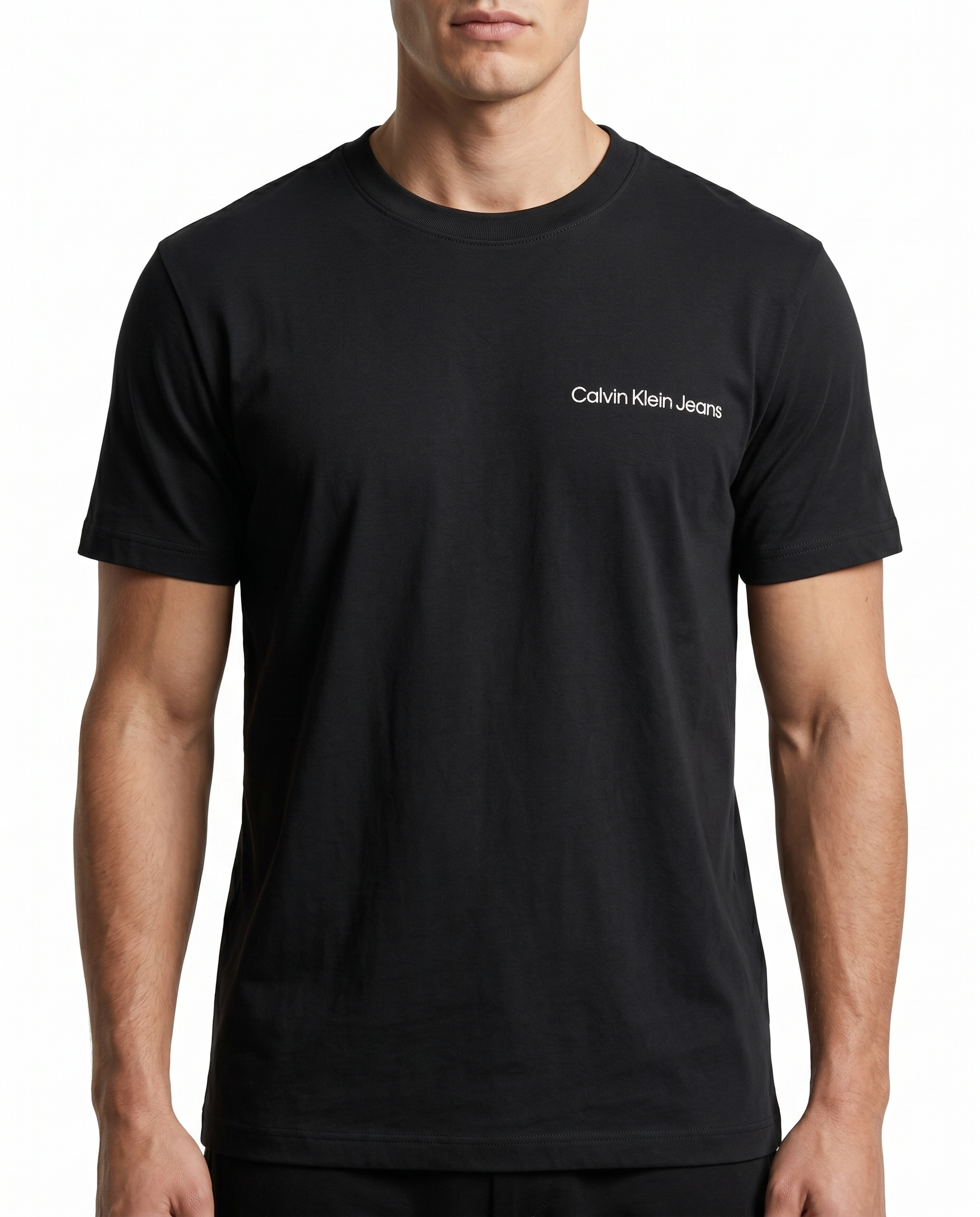 CALVIN KLEIN T-SHIRT BLK 01462 BLACK / 2Xlarge