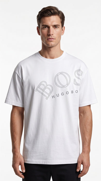BOSS T-SHIRT WHT 01 WHITE / Medium