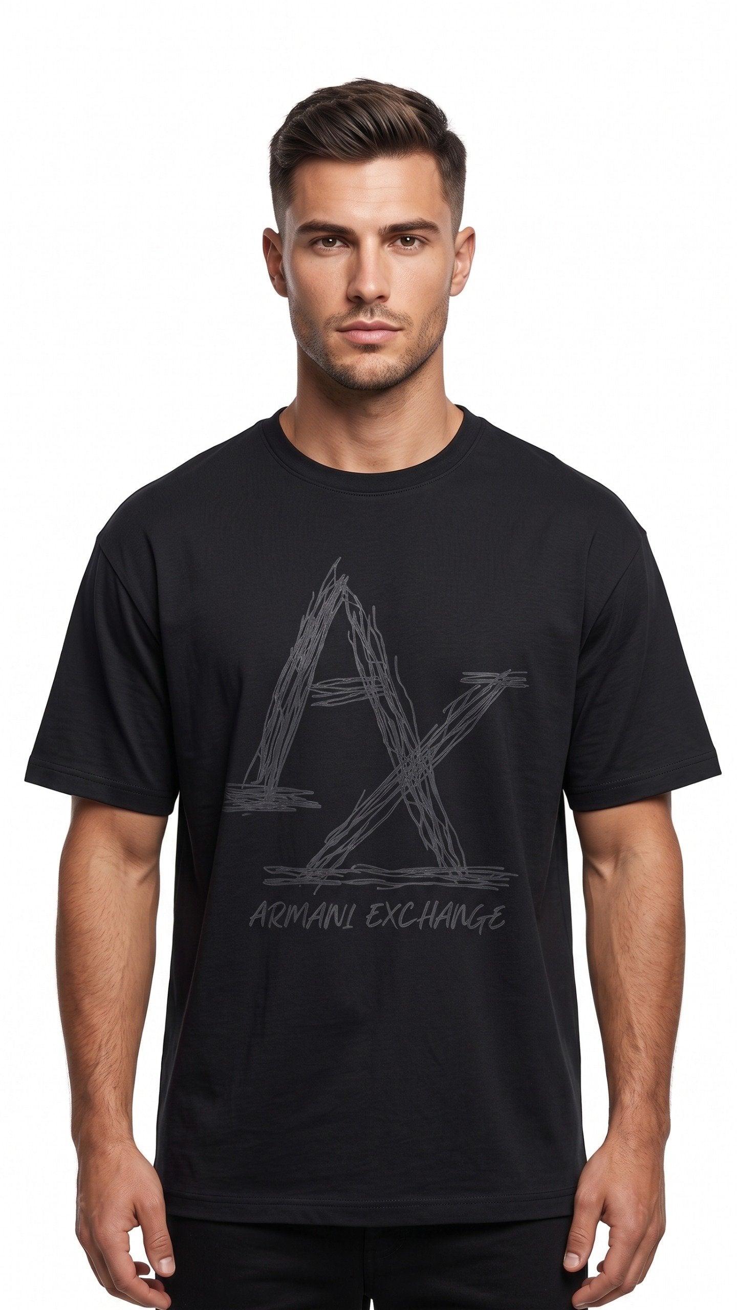 ARMANI EX. T-SHIRT 01 BLACK / Xlarge