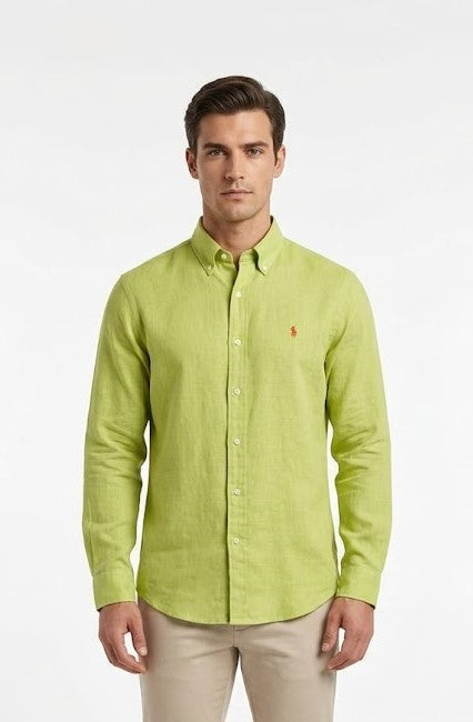 RALPH LAUREN SHIRT 8065-1 green / S