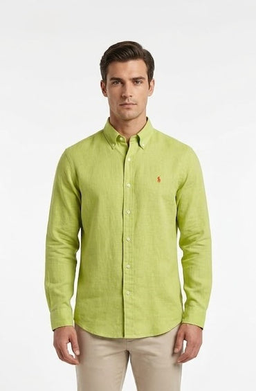 RALPH LAUREN SHIRT 8065-1 green / S