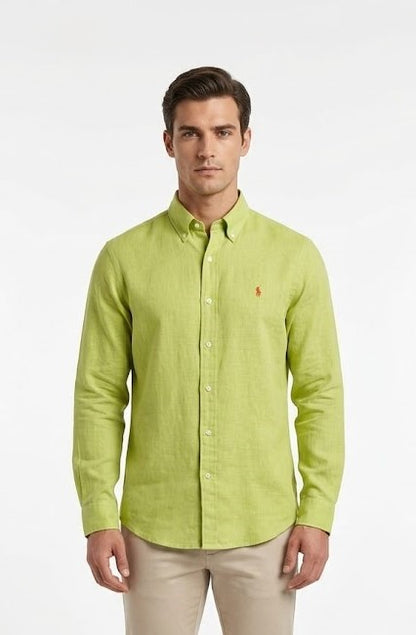 RALPH LAUREN SHIRT 8065-1 green / S