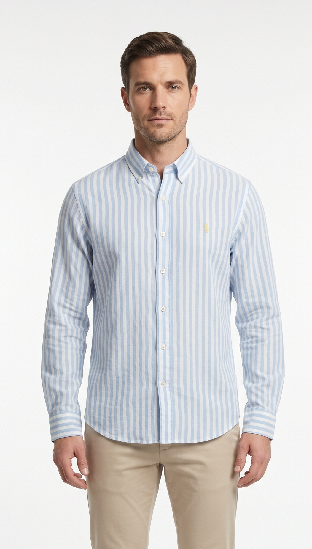 RALPH LAUREN SHIRT 8076 blue&white / S