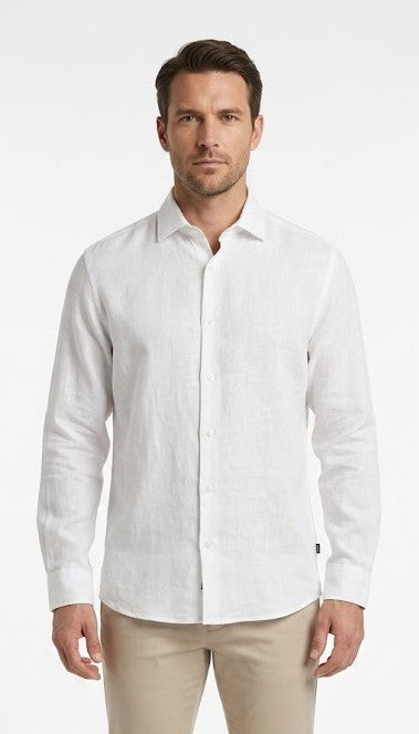 BOSS SHIRT 8067 white / S