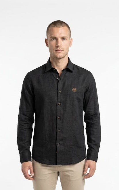 LORO PIANO SHIRT 8077 black / S