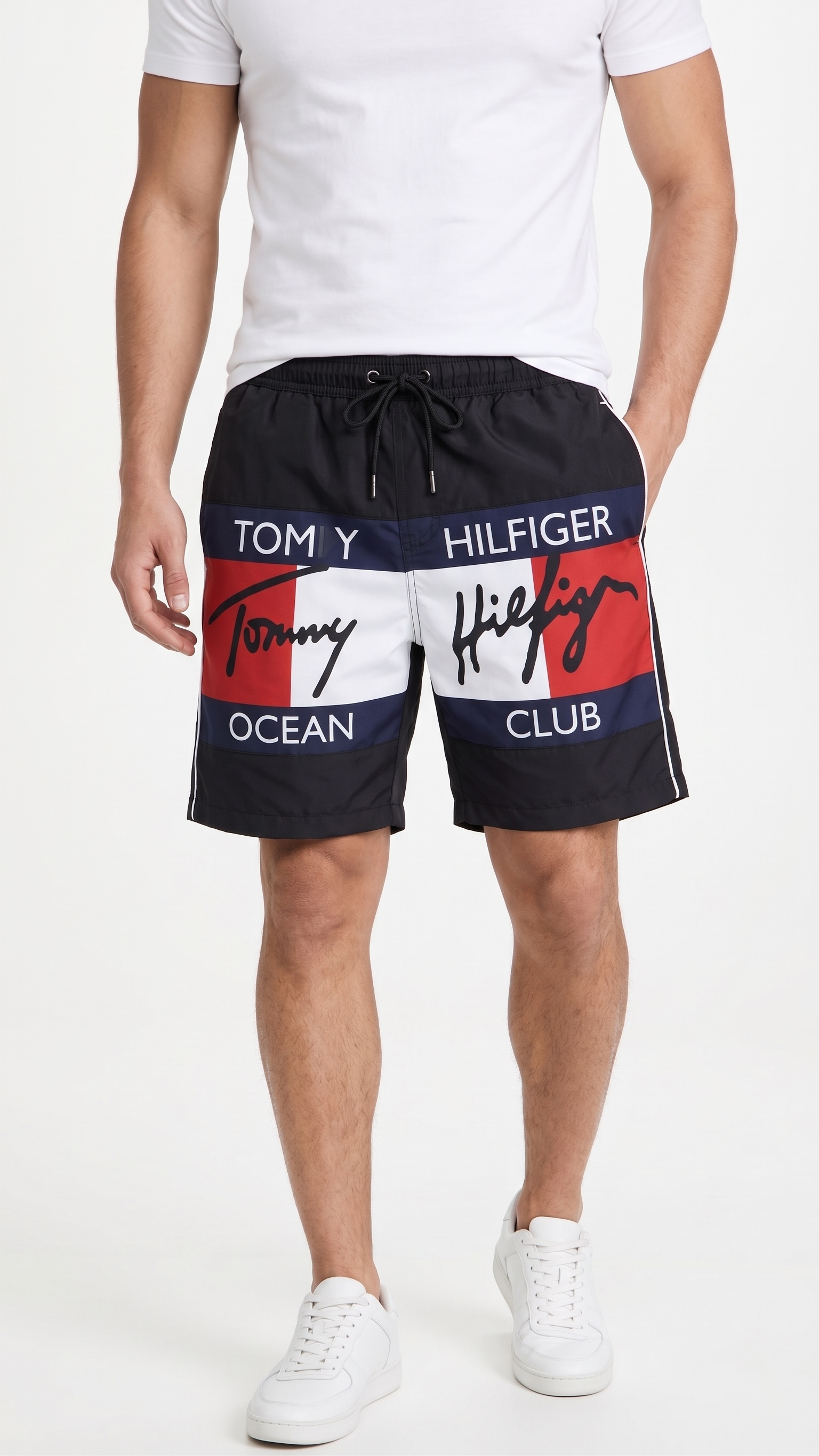 TOMMY SWIM SHORT 01 black / S