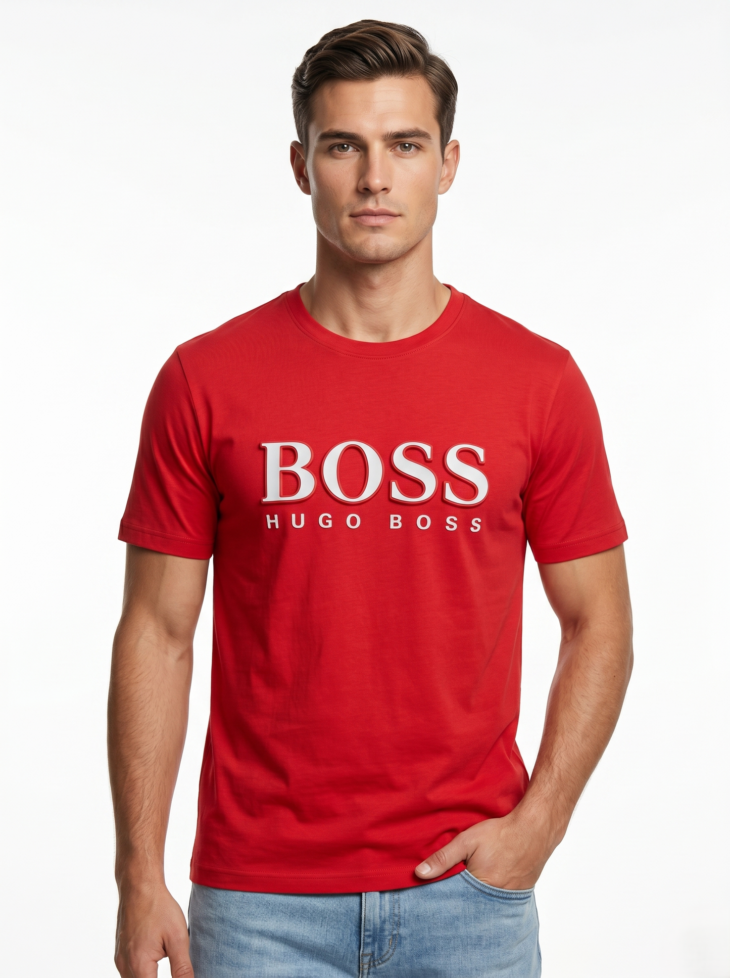 BOSS T-SHIRT 01 red / L